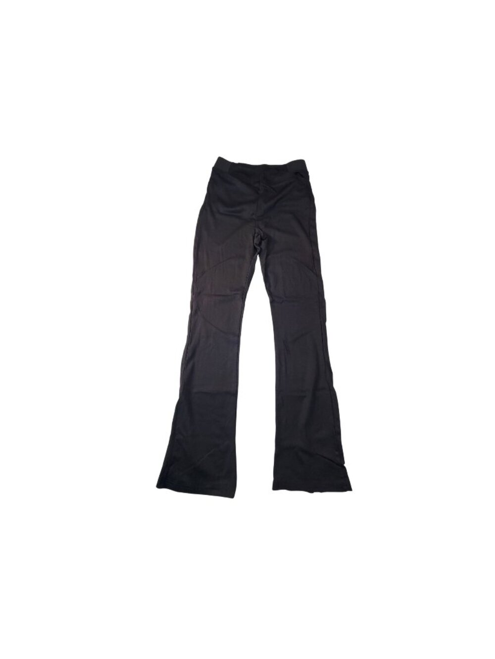 A New Day Ponte Flare Black High-Waisted Leggings With Pockets Womens Size M